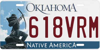 OK license plate 618VRM