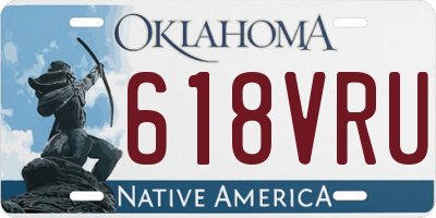 OK license plate 618VRU