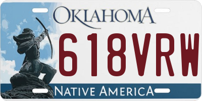 OK license plate 618VRW