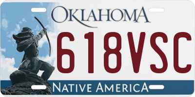 OK license plate 618VSC