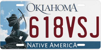 OK license plate 618VSJ