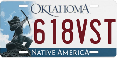 OK license plate 618VST