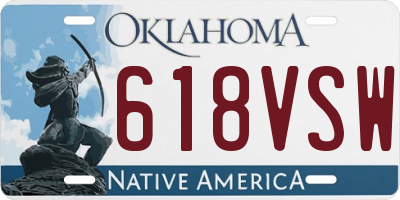 OK license plate 618VSW
