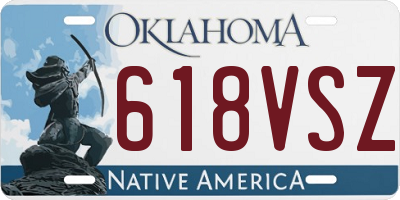 OK license plate 618VSZ