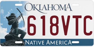OK license plate 618VTC