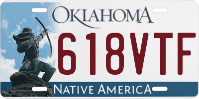 OK license plate 618VTF