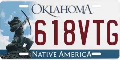 OK license plate 618VTG