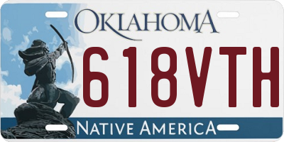 OK license plate 618VTH