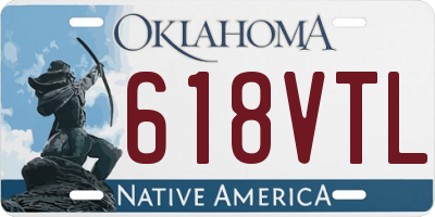 OK license plate 618VTL
