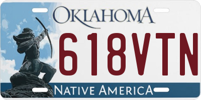 OK license plate 618VTN