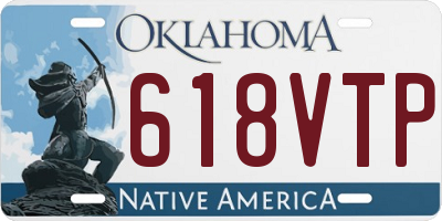 OK license plate 618VTP