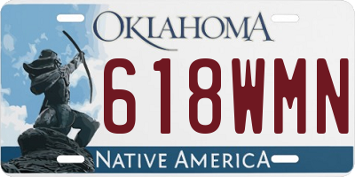 OK license plate 618WMN