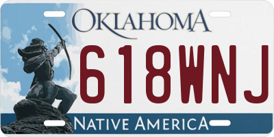 OK license plate 618WNJ