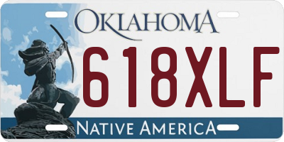 OK license plate 618XLF