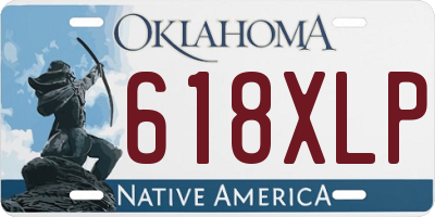 OK license plate 618XLP