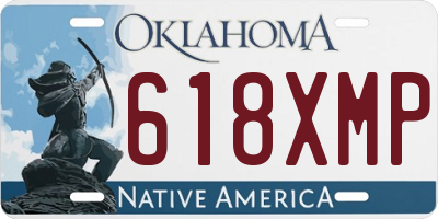 OK license plate 618XMP