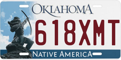 OK license plate 618XMT