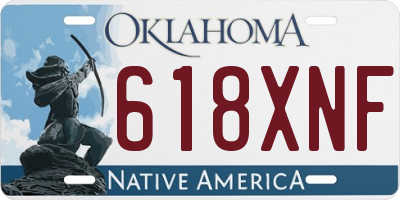 OK license plate 618XNF
