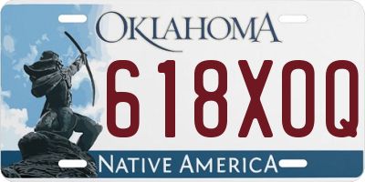 OK license plate 618XOQ