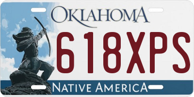 OK license plate 618XPS