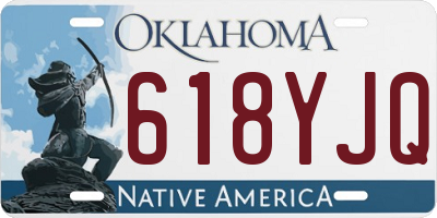 OK license plate 618YJQ