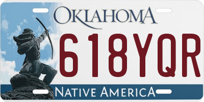 OK license plate 618YQR