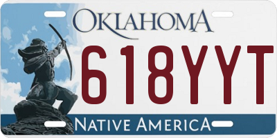 OK license plate 618YYT