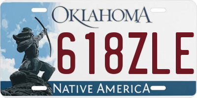 OK license plate 618ZLE