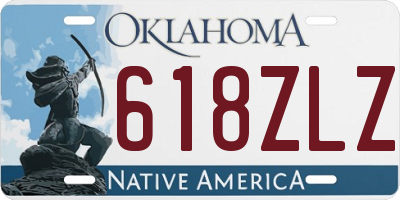 OK license plate 618ZLZ