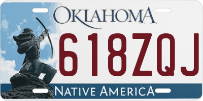 OK license plate 618ZQJ