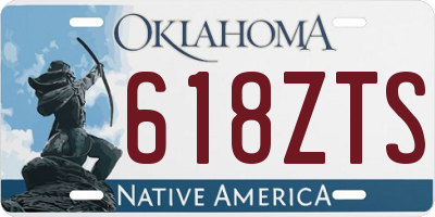 OK license plate 618ZTS