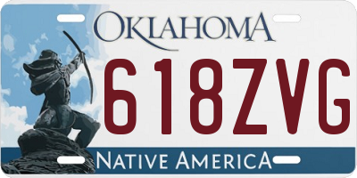 OK license plate 618ZVG