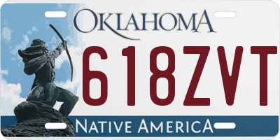 OK license plate 618ZVT