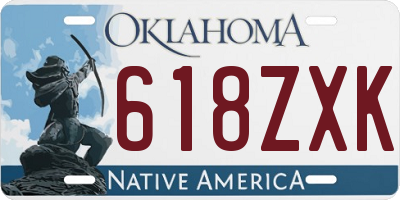 OK license plate 618ZXK