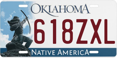 OK license plate 618ZXL