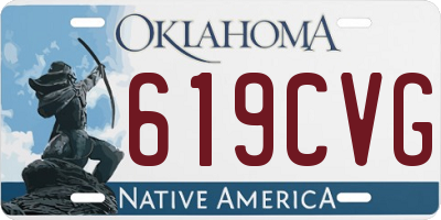 OK license plate 619CVG