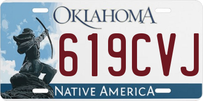 OK license plate 619CVJ