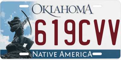 OK license plate 619CVV