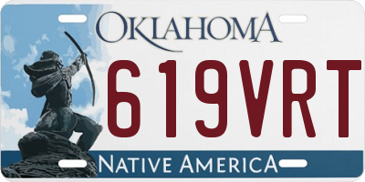 OK license plate 619VRT