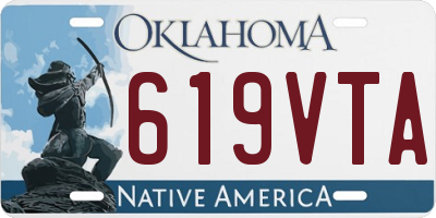 OK license plate 619VTA