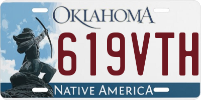 OK license plate 619VTH