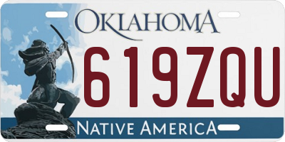 OK license plate 619ZQU