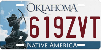 OK license plate 619ZVT