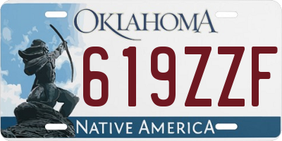 OK license plate 619ZZF