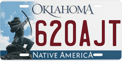 OK license plate 620AJT
