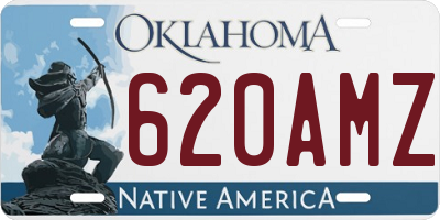 OK license plate 620AMZ
