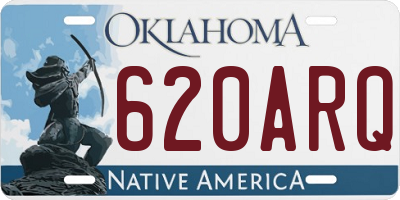 OK license plate 620ARQ