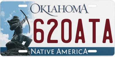 OK license plate 620ATA