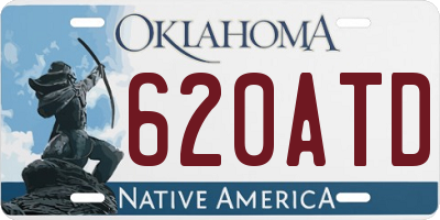 OK license plate 620ATD