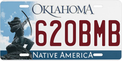 OK license plate 620BMB